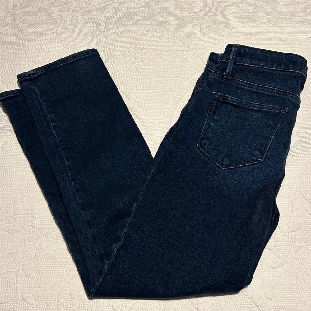 PAIGE Dark Indigo Straight Leg Women's Jeans